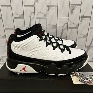 New Nike Air Jordan 9 Retro Low Golf Shoes Cleats White Black Red Bred Mens 7